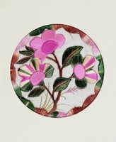 藏品(海棠彩繡茶墊)的圖片