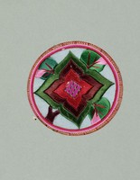 藏品(井字形彩繡茶墊)的圖片