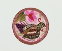 藏品(花鳥彩繡茶墊)的圖片