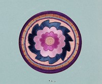 藏品(蓮花彩繡茶墊)的圖片