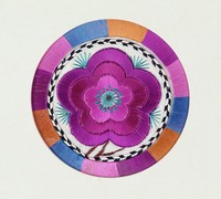 藏品(緋桃彩繡茶墊)的圖片