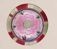 藏品(牡丹彩繡茶墊)的圖片