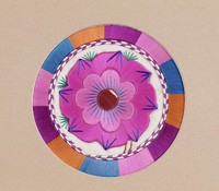 藏品(牡丹彩繡茶墊)的圖片