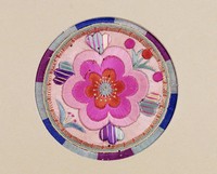 藏品(四季花彩繡茶墊)的圖片