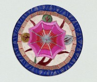 藏品(牽牛花彩繡茶墊)的圖片