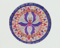 藏品(蝙蝠彩繡茶墊)的圖片