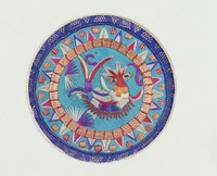 藏品(鯉魚彩繡茶墊)的圖片