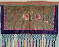 藏品(牡丹繡金房門飾)的圖片