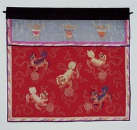 藏品(彩繡祥獅獻瑞桌裙)的圖片