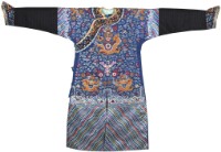 藏品(藍彩刺繡蟒袍)的圖片