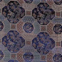 藏品(藍緞地炕墊)的圖片