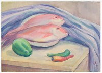 藏品(魚與蔬果)的圖片