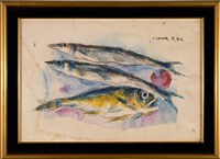 藏品(秋刀魚與黃魚)的圖片