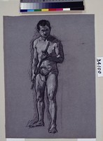 藏品(男性人體素描)的圖片