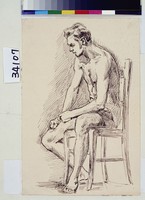 藏品(男性人體素描)的圖片