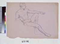 藏品(男性人體素描)的圖片