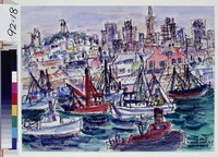 藏品(舊金山漁人碼頭的漁船)的圖片