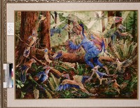 藏品(晚侏羅紀生態復原圖)的圖片