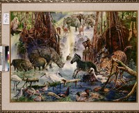 藏品(新第三紀生態復原圖)的圖片