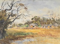 藏品(秋收後田舍)的圖片