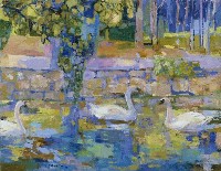 藏品(公園的天鵝)的圖片