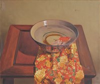 藏品(有金魚的靜物)的圖片