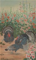 藏品(暑月 (蜀葵花與火雞))的圖片