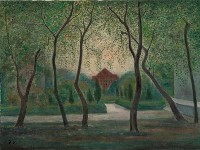 藏品(師大大禮堂前遠景畫作)的圖片