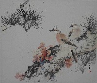 藏品(雙鳥棲松林)的圖片