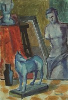 藏品(狗的靜物)的圖片