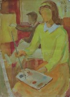 藏品(畫室黃衣)的圖片