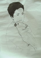 藏品(鸚鵡與人)的圖片