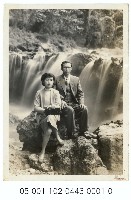 藏品(北投瀑布前合影-夫妻留影)的圖片