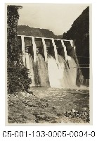 藏品(日月潭第二發電所竣工寫真（武界堰堤）)的圖片