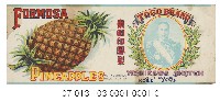 藏品(日據時期鳳梨罐頭包裝紙)的圖片