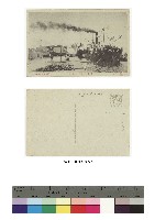 藏品(日治時期明信片-高雄港岸壁並ニ倉庫)的圖片