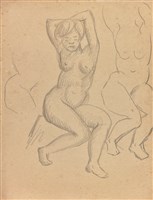 藏品(坐姿裸女速寫（147）)的圖片