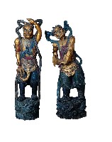 藏品(木雕千里眼神像組)的圖片