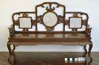 藏品(紅木嵌雲石貴妃椅)的圖片