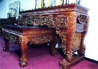 藏品(大神供桌組（肖楠高束腰雕花大供桌）)的圖片