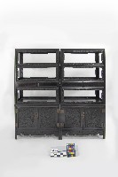 藏品(紫檀架格櫃一對)的圖片