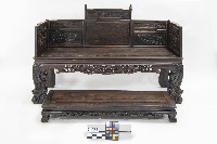 藏品(雞翅木牡丹引鳳羅漢床)的圖片