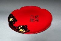 藏品(梅花型漆繪大盤 )的圖片