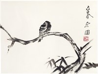 藏品(枯木孤鳥)的圖片