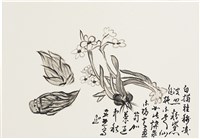 藏品(白描水仙竹筍)的圖片