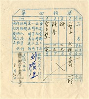 藏品(送物回單)的圖片