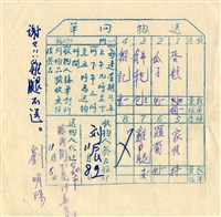 藏品(送物回單)的圖片