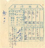 藏品(送物回單)的圖片