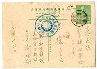 藏品(1954年6月16日涂炳榔寄涂爐、張素雲書信(明信片))的圖片