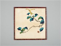 藏品(涂炳榔繪製之《花》賀卡)的圖片